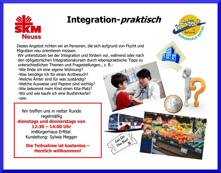 Integration praktisch Din A 4 Flyer 032022